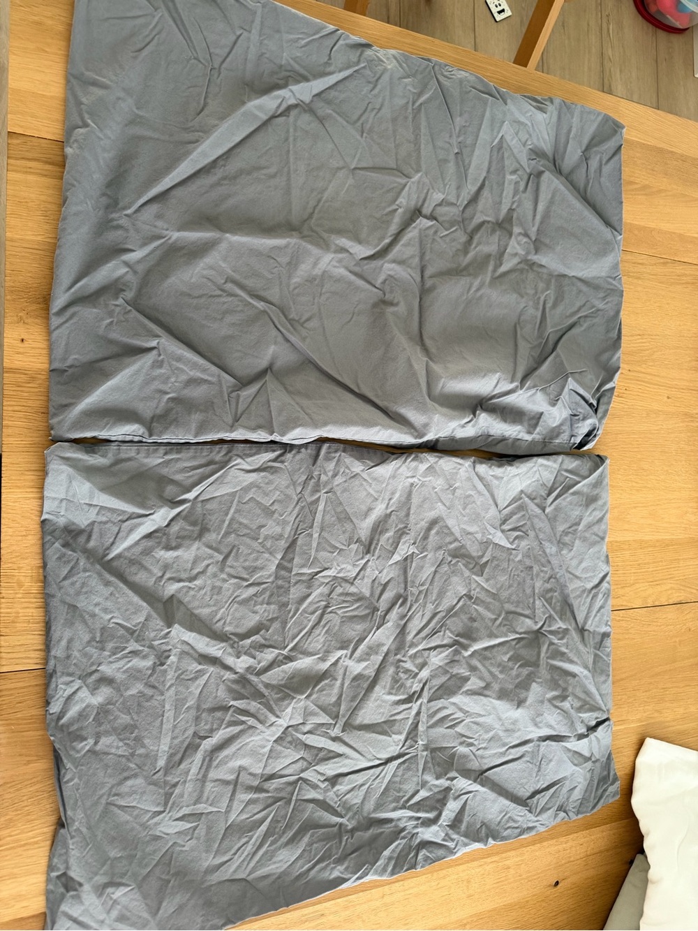 2 Grey Standard IKEA Pillow Cases